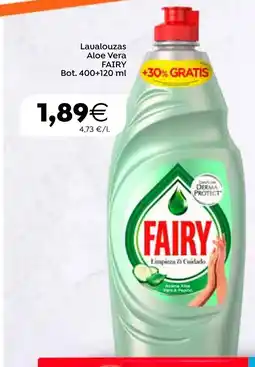 Plenus Supermercados FAIRY Lavalouzas Aloe Vera oferta