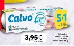 Plenus Supermercados CALVO Atún claro aceite xirasol oferta