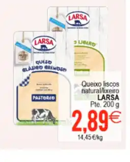 Plenus Supermercados LARSA Queixo liscos naturalixeiro oferta