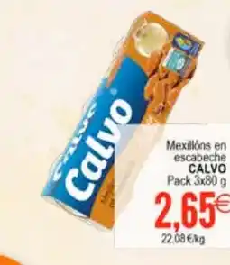 Plenus Supermercados CALVO Mexillóns en escabeche oferta