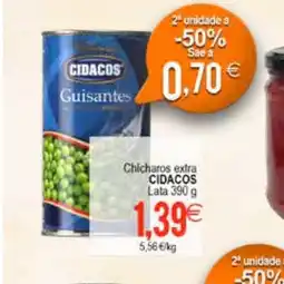 Plenus Supermercados CIDACOS Chicharos extra oferta