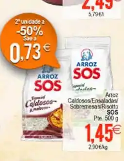 Plenus Supermercados SOS Arroz Caldosos/Ensaladas/ Sobremesas/Risotto oferta