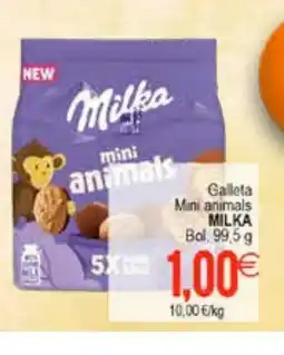 Plenus Supermercados MILKA Galleta Mini animals oferta