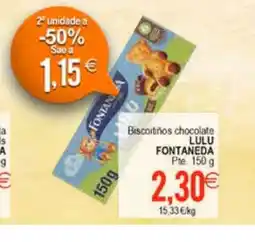 Plenus Supermercados FONTANEDA Biscoitiños chocolate oferta