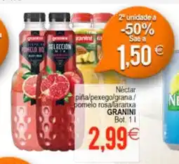 Plenus Supermercados GRANINI Néctar piña/pexego/grana./ pomelo rosa/laranxa oferta