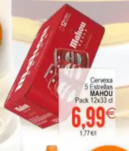 Plenus Supermercados MAHOU Cervexa 5 Estrellas oferta