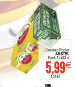 Plenus Supermercados AMSTEL Cervexa Radler oferta