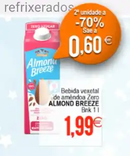Plenus Supermercados ALMOND BREEZE Bebida vexetal de améndoa Zero oferta