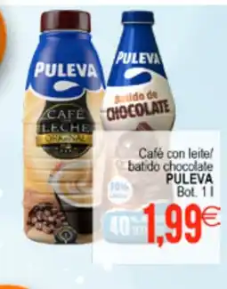 Plenus Supermercados PULEVA Café con leite! batido chocolate oferta