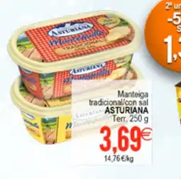 Plenus Supermercados ASTURIANA Manteiga tradicional/con sal oferta