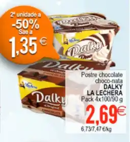 Plenus Supermercados DALKY LA LECHERA Postre chocolate choco-nata oferta