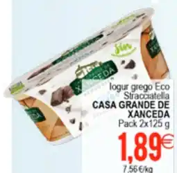 Plenus Supermercados CASA GRANDE DE XANCEDA logur grego Eco Stracciatella oferta