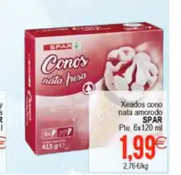Plenus Supermercados SPAR Xeados cono nata amorodo oferta