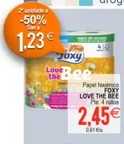 Plenus Supermercados FOXY LOVE THE BEE Papel hixienico oferta