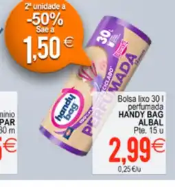 Plenus Supermercados ALBAL Bolsa lixo 301 perfumada handy bag oferta