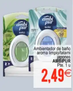 Plenus Supermercados AMBIPUR Ambientador de baño aroma limpio/tatami oferta