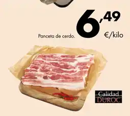 Supermercados Lupa Panceta de cerdo oferta