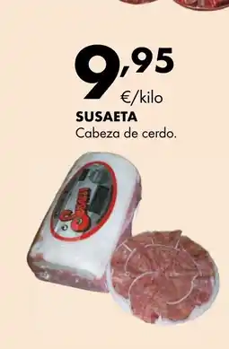 Supermercados Lupa SUSAETA Cabeza de cerdo oferta