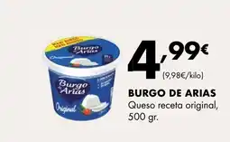 Supermercados Lupa BURGO DE ARIAS Queso receta original oferta