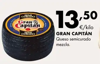 Supermercados Lupa GRAN CAPITÁN Queso semicurado mezcla oferta