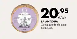 Supermercados Lupa LA ANTIGUA Queso curado de oveja sin lactosa oferta