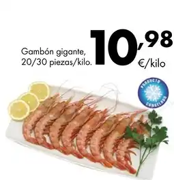 Supermercados Lupa Gambón gigante, 20/30 piezas/kilo oferta