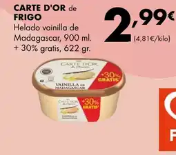 Supermercados Lupa CARTE D'OR de FRIGO Helado vainilla de Madagascar oferta