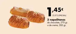 Supermercados Lupa 3 napolitanas de chocolate oferta