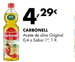 Supermercados Lupa CARBONELL Aceite de oliva Original 0,4 o Sabor 1° oferta