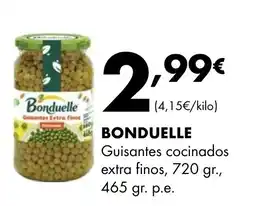 Supermercados Lupa BONDUELLE Guisantes cocinados extra finos oferta