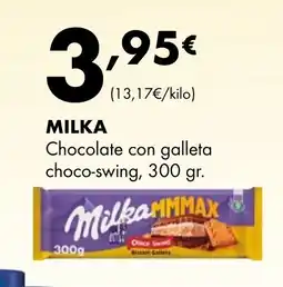 Supermercados Lupa MILKA Chocolate con galleta choco-swing oferta