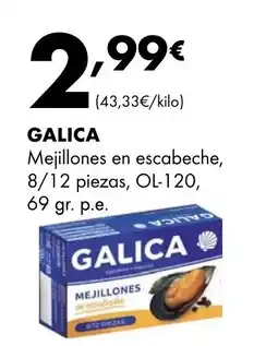 Supermercados Lupa GALICA Mejillones en escabeche, 8/12 piezas oferta