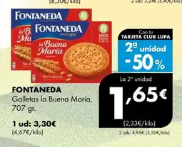 Supermercados Lupa FONTANEDA Galletas la Buena María oferta