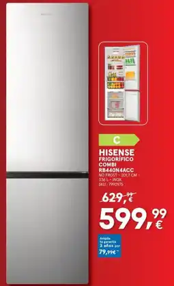 Worten HISENSE Frigorífico combi rb440n4acc oferta