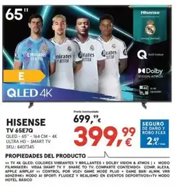 Worten HISENSE TV 65E7Q oferta