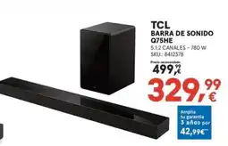 Worten TCL Barra de sonido q75he oferta