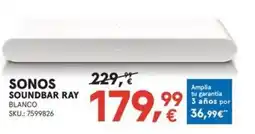 Worten SONOS Soundbar ray oferta