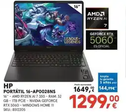 Worten HP Portátil 16-ap0028ns oferta