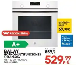 Worten BALAY Horno multifunciones 3ha5749b3 oferta