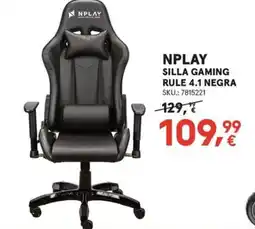 Worten NPLAY Silla gaming rule 4.1 negra oferta
