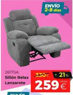 Ahorro Total Relax - sillón lanzarote oferta