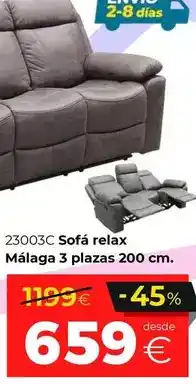 Ahorro Total Relax - sofá málaga 3 plazas oferta