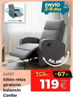 Ahorro Total Relax - sillón giratorio balancín oferta