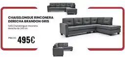 Atrapamuebles Chaiselongue rinconera derecha brandon gris oferta