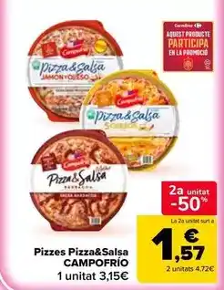 Carrefour Market Campofrío - pizzes pizza&salsa oferta
