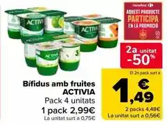 Carrefour Market Activia - bifidus amb fruites oferta