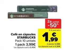 Carrefour Market Starbucks - cafe en capsules oferta
