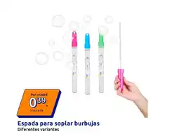 Action Espada para soplar burbujas oferta