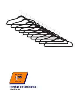 Action Perchas de terciopelo oferta