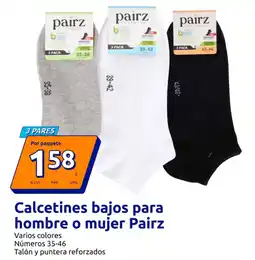 Action PAIRZ Calcetines bajos para hombre o mujer oferta